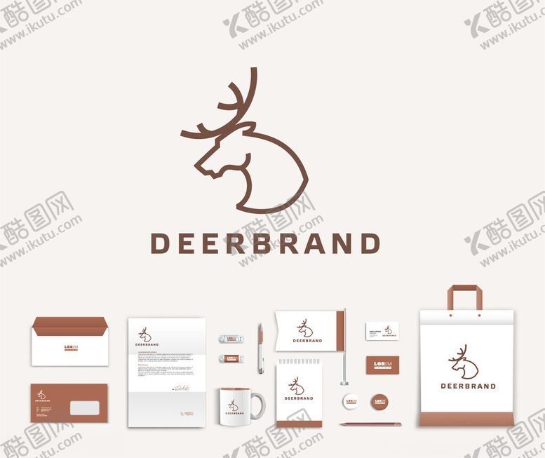 编号：31561904021859033831【酷图网】源文件下载-鹿品牌企业视觉设计套装