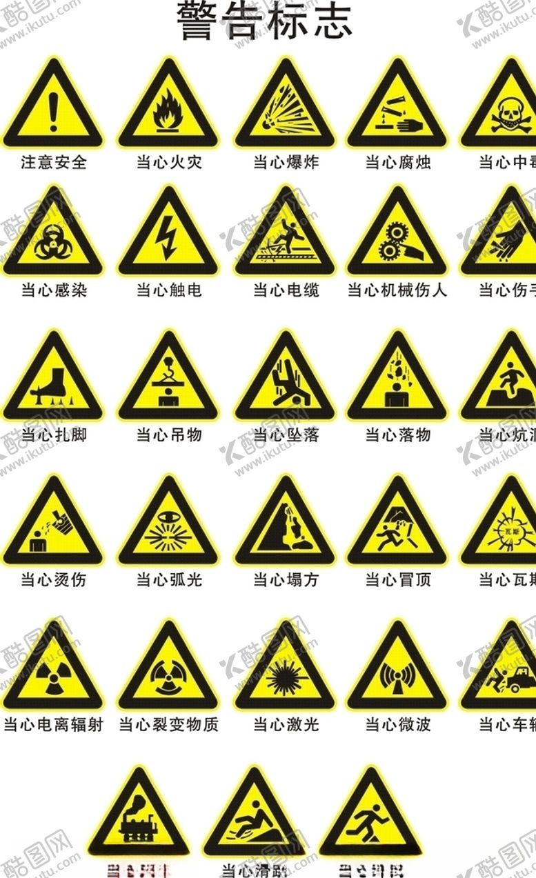 编号：89100706270927016593【酷图网】源文件下载-警告标志