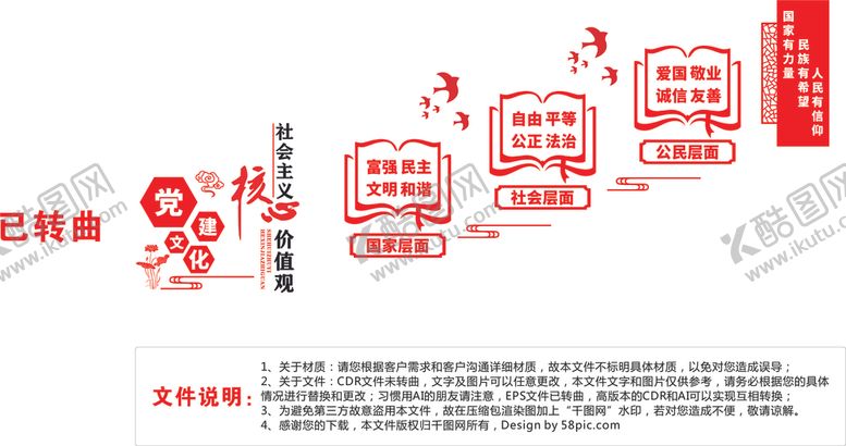 编号：26349010132005119952【酷图网】源文件下载-校园楼道楼梯文化墙