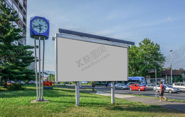编号：49339104180102016281【酷图网】源文件下载-户外广告牌样机