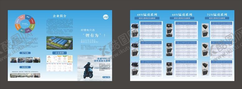 编号：69004610270023124369【酷图网】源文件下载-锂电池电动车三折页