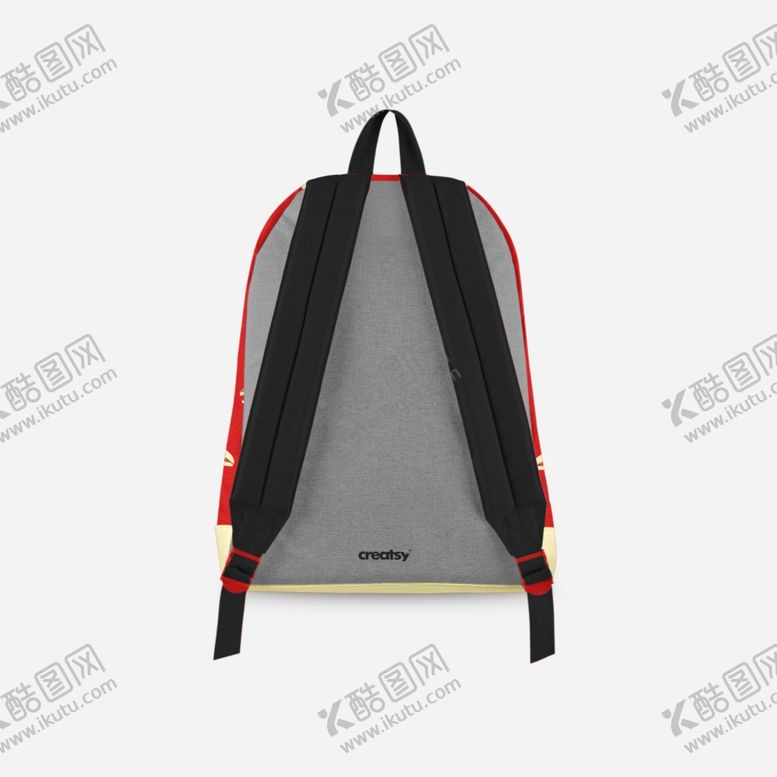 编号：91818609200428311740【酷图网】源文件下载-背包书包双肩包背面效果图样机