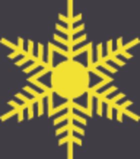 黄色雪花