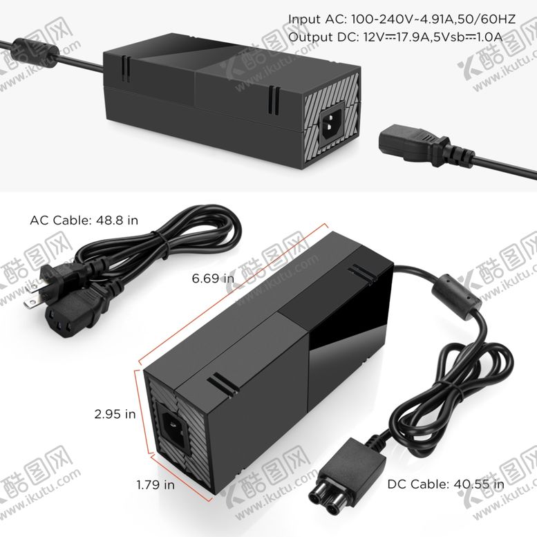 编号：65870309101923416663【酷图网】源文件下载-小火牛尺寸图XBOX主机