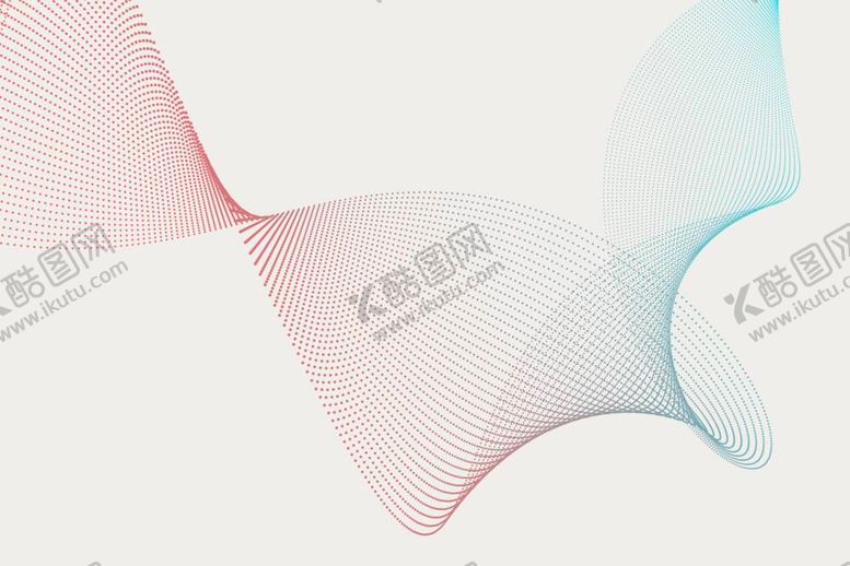 编号：96836812042208564207【酷图网】源文件下载-渐变扭曲波形粒子曲线背景图