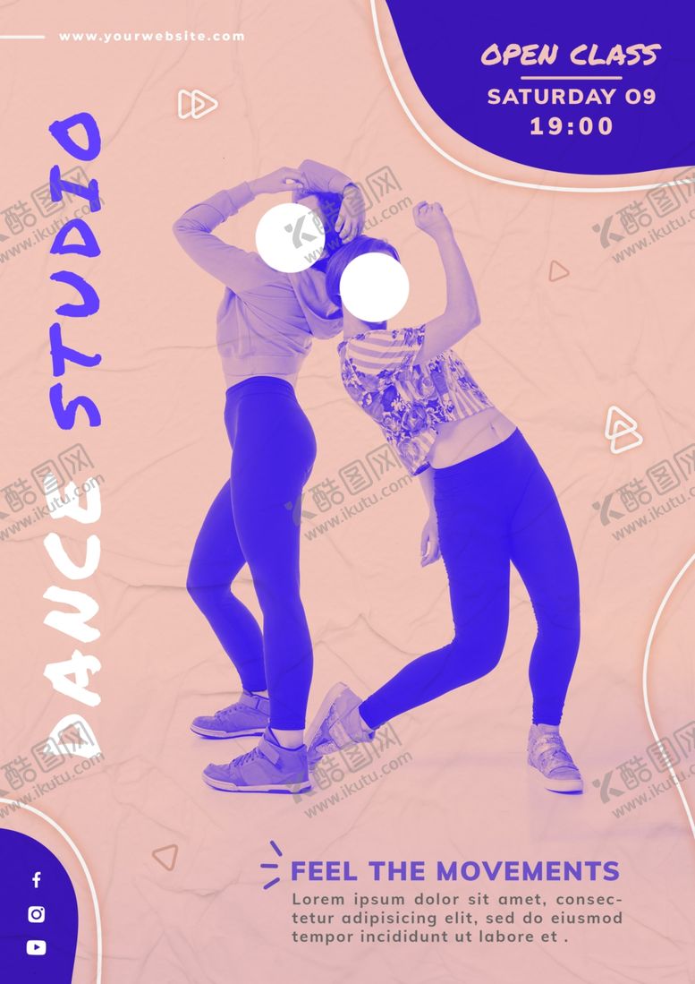 编号：70560305190722458313【酷图网】源文件下载-舞蹈海报