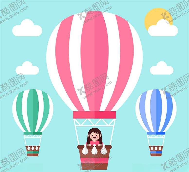编号：22588709190622125136【酷图网】源文件下载-矢量热气球