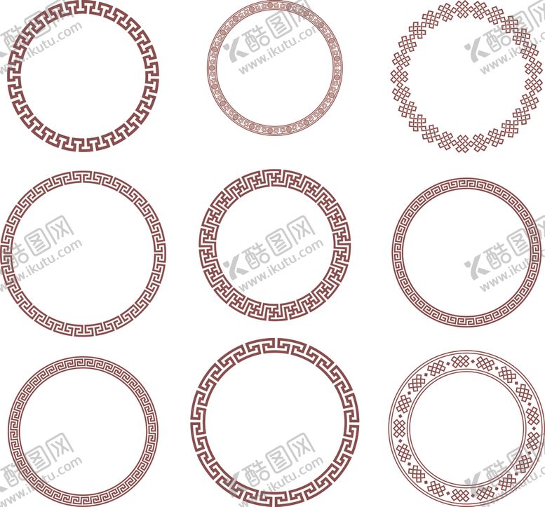 编号：31324309131502569145【酷图网】源文件下载-圆环花纹