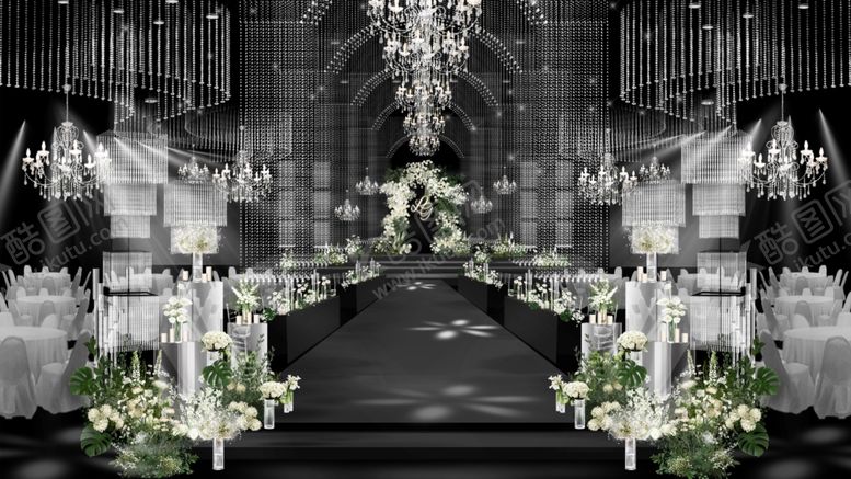 编号：47631110120017592979【酷图网】源文件下载-韩式白绿色婚礼