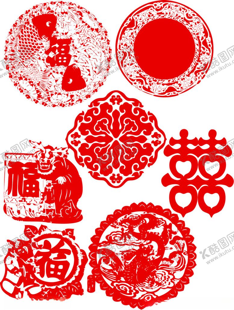 编号：54145904050126062164【酷图网】源文件下载-传统喜庆剪纸艺术作品