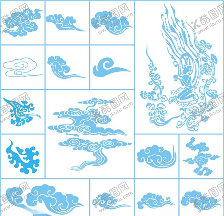编号：39643110301452446492【酷图网】源文件下载-古典云纹祥云