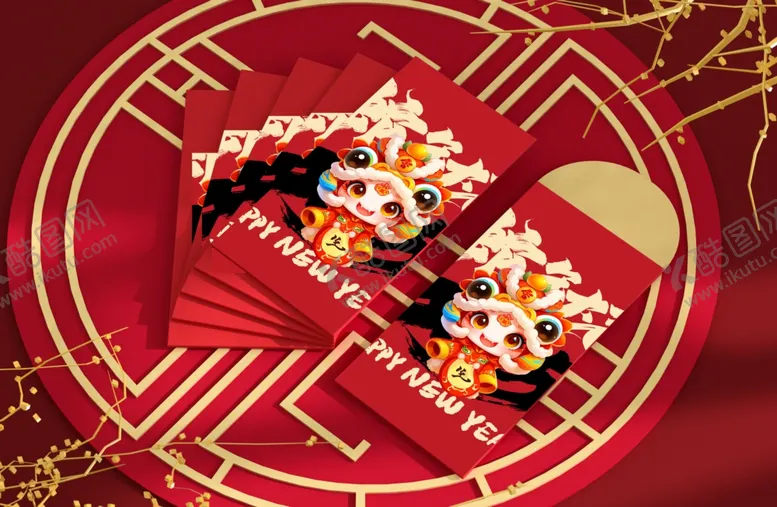 编号：51001001190035028004【酷图网】源文件下载-新年包装样机