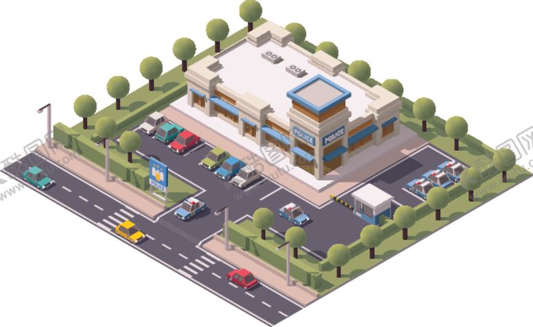 编号：60376309240245272519【酷图网】源文件下载-卡通城市建筑