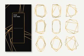 科技简约几何抽象背景底纹