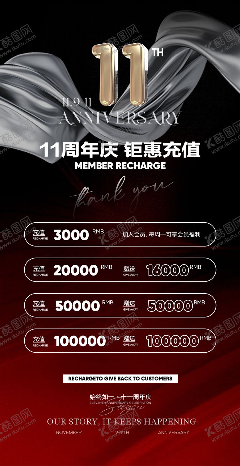 编号：48207906150039321945【酷图网】源文件下载-周年庆充值优惠酒吧海报