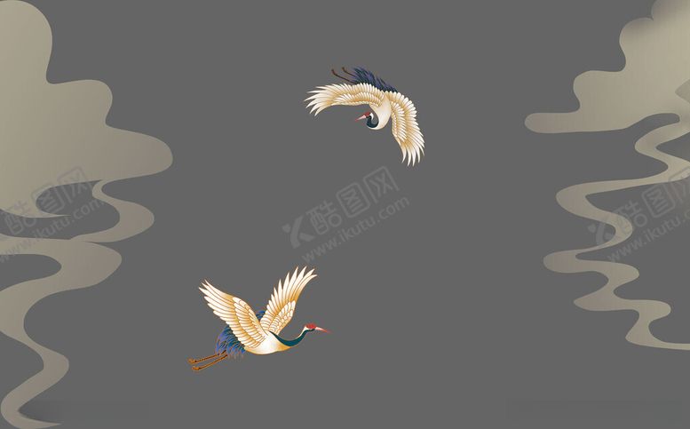 编号：79979512110730081378【酷图网】源文件下载-鹤白鹤仙鹤
