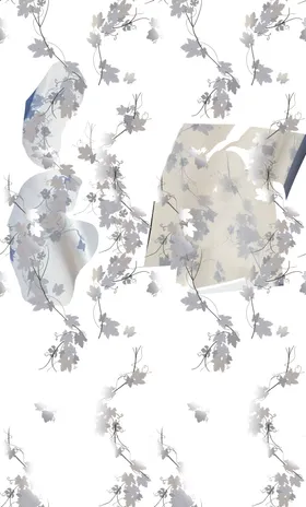 叶子乱花其他数码印花