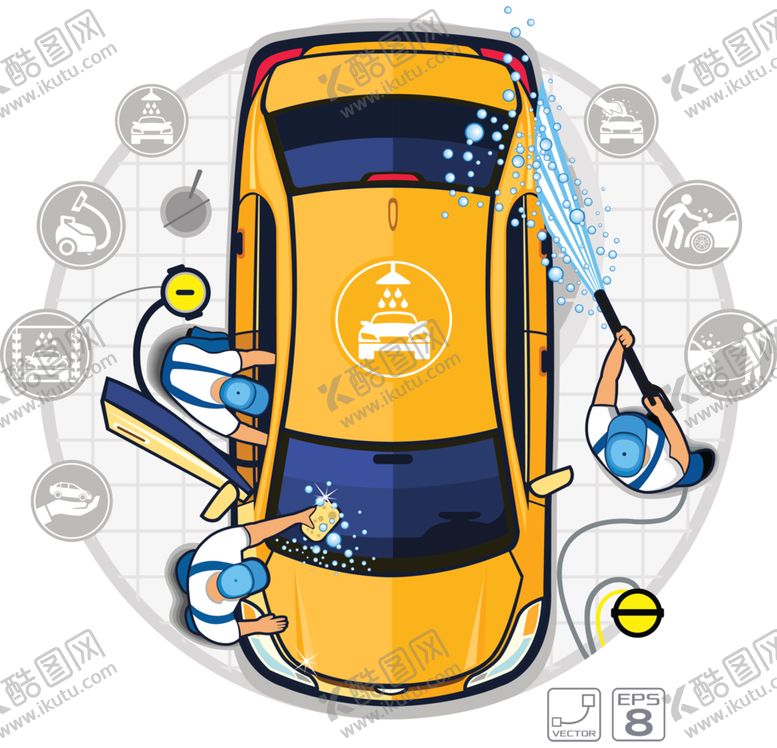 编号：46128906261243257864【酷图网】源文件下载-洗车