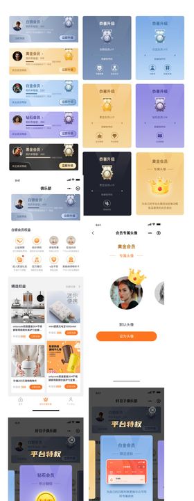 UI设计App会员等级