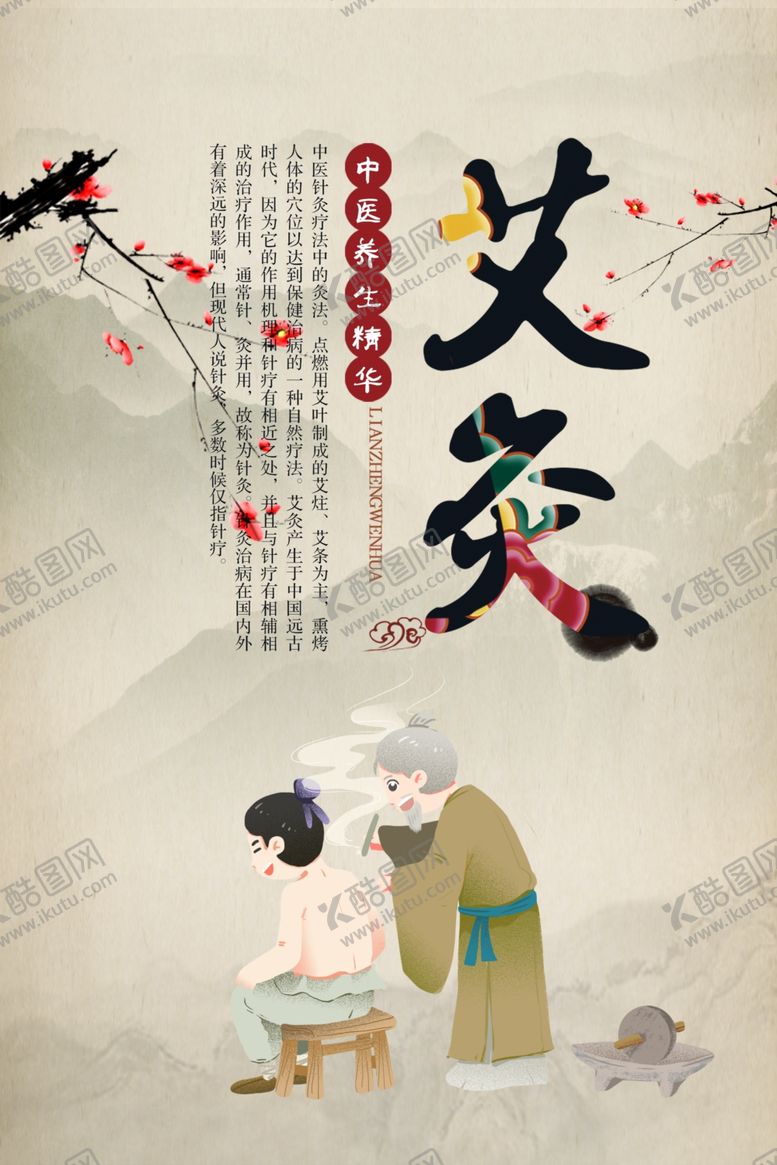 编号：87740210252004055560【酷图网】源文件下载-艾灸海报