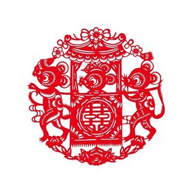 老鼠结婚剪纸