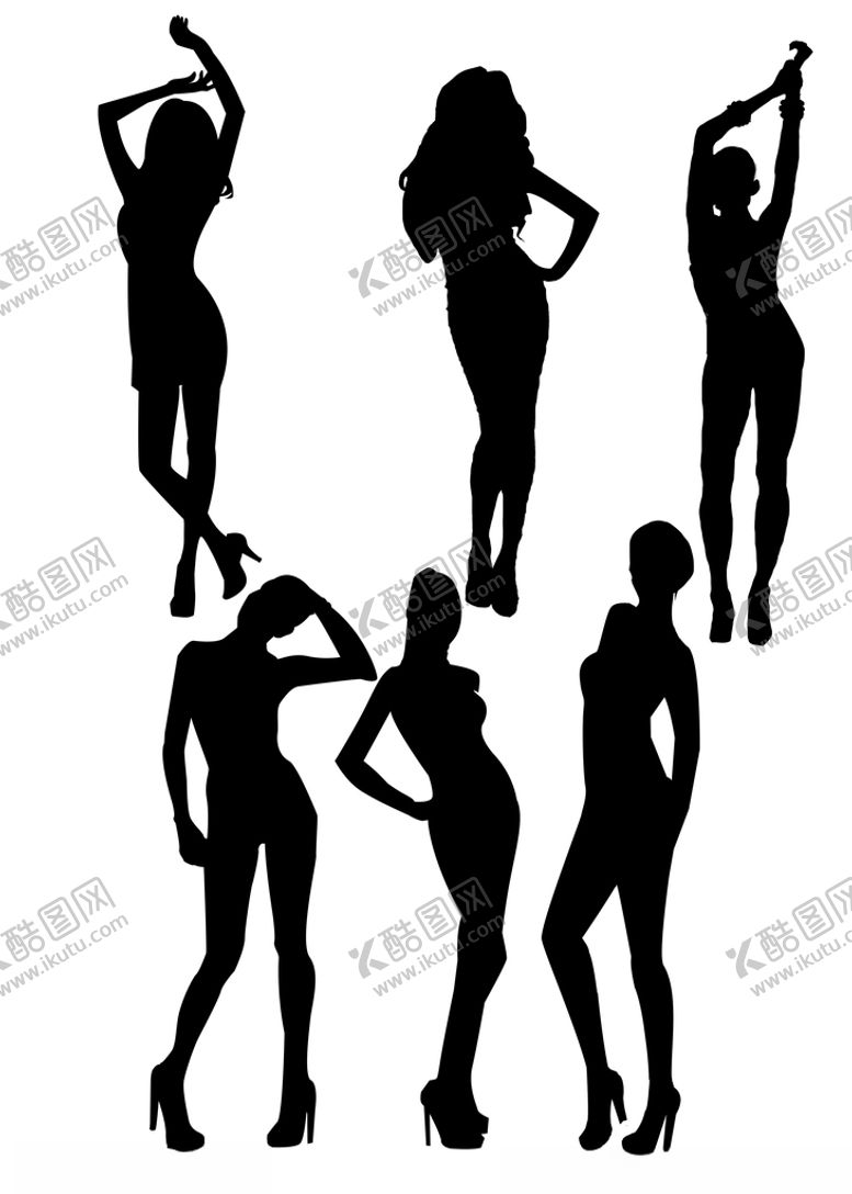 编号：24915210010720286259【酷图网】源文件下载-模特剪影