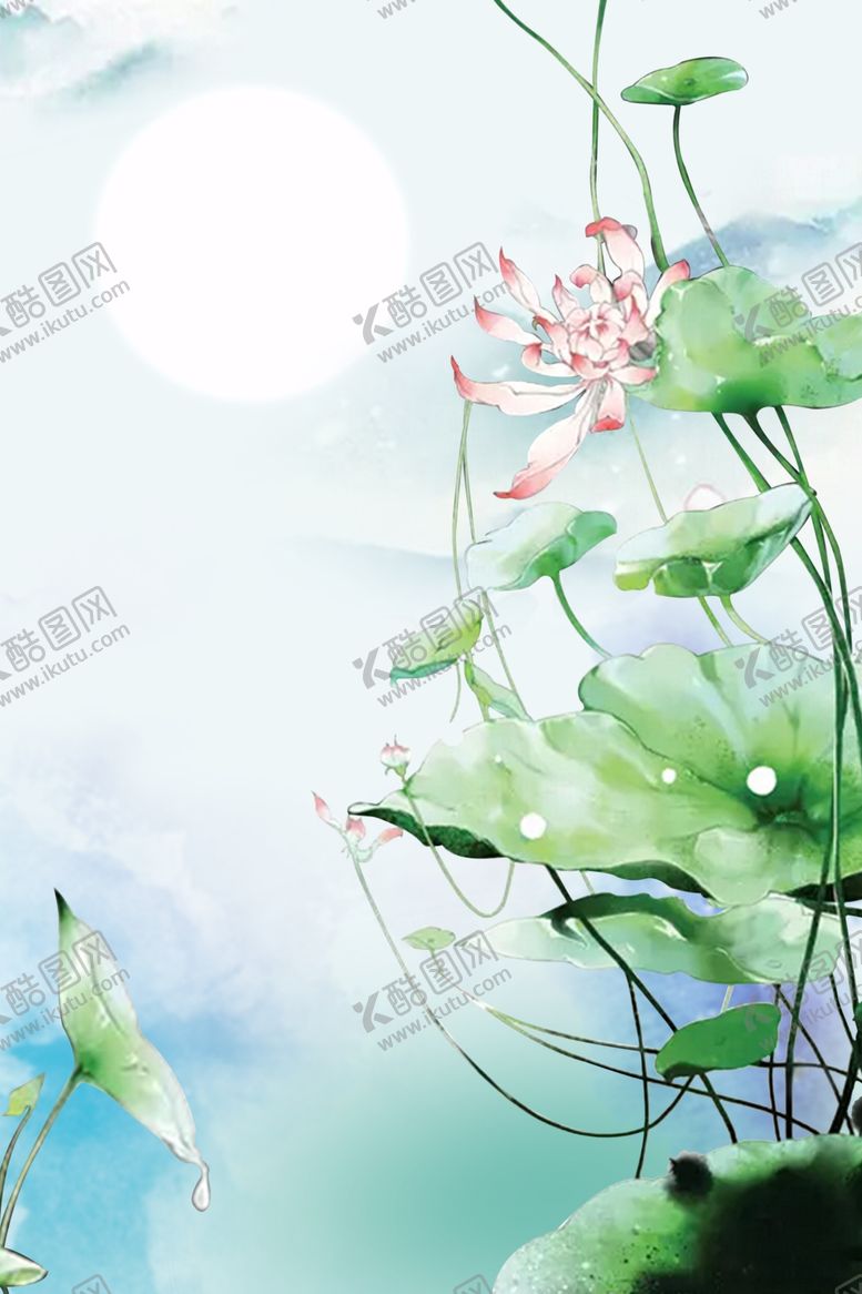 编号：69151409170537089664【酷图网】源文件下载-荷花背景
