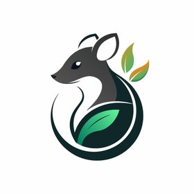 以鼠为创意的简洁logo