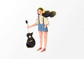 女孩卡通人物小漂亮