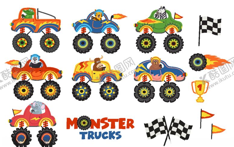 编号：44867710031819386764【酷图网】源文件下载-卡通创意拼接图案设计