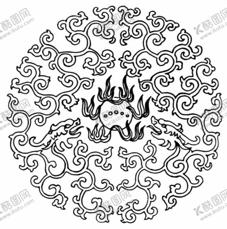 编号：27710709220444353802【酷图网】源文件下载-中式花边图案