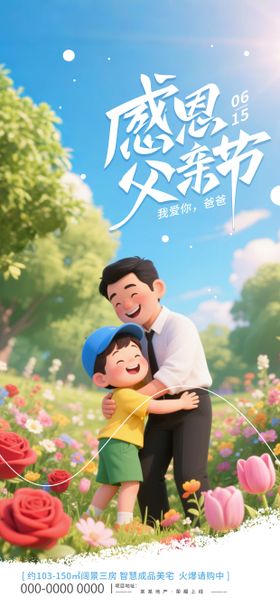 房地产父亲节宣传海报
