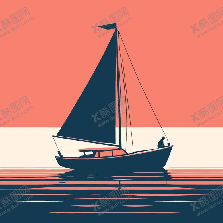 编号：58205412050317501802【酷图网】源文件下载-扬帆起航创意剪影