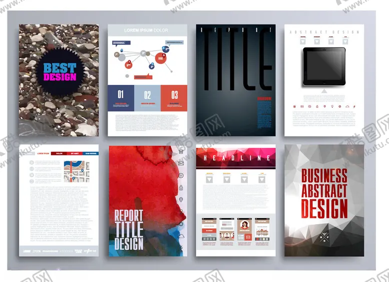 编号：96027204211343194275【酷图网】源文件下载-多样创意画册设计展示