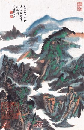 水墨传统国画山水