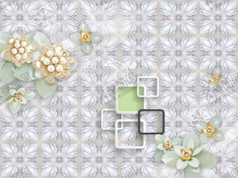 编号：68642810111830326338【酷图网】源文件下载-中式背景墙