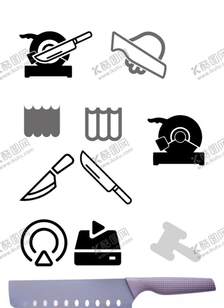 编号：64406105032257118778【酷图网】源文件下载-刀具类详情页小图标