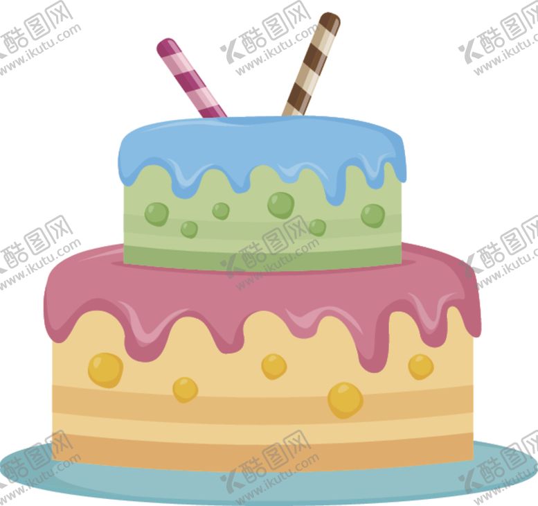 编号：22736006162357277991【酷图网】源文件下载-生日蛋糕