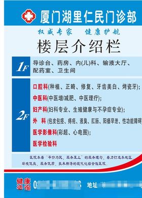 医院导示牌