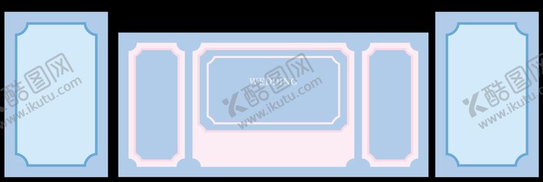 编号：94216802082118307610【酷图网】源文件下载-粉蓝色婚礼