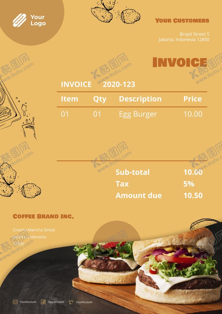 编号：50893210092321178578【酷图网】源文件下载-汉堡海报