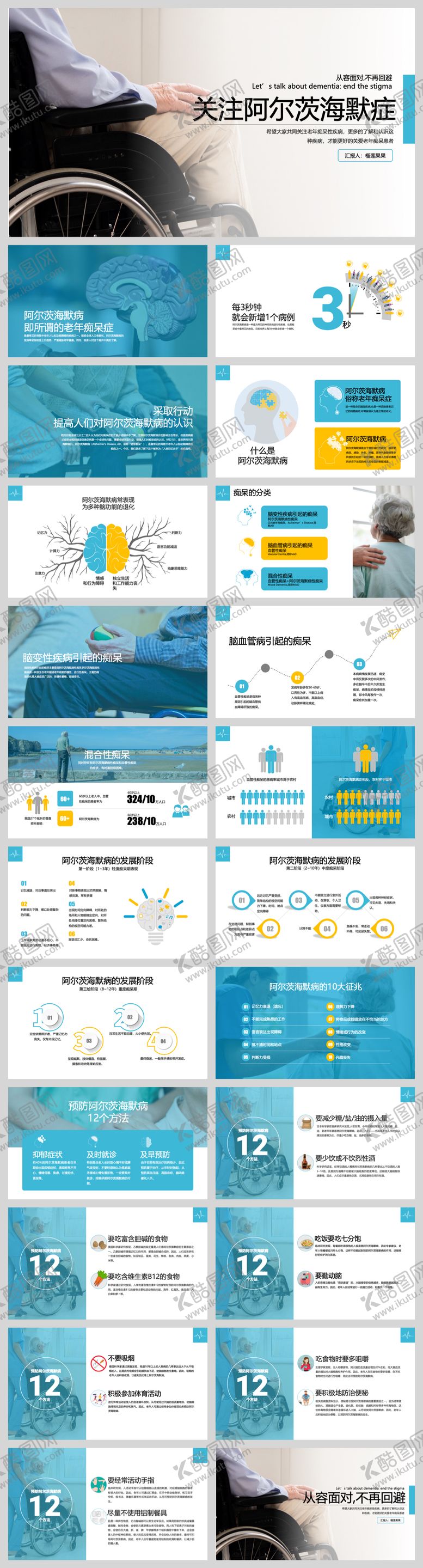 编号：21600011281850206672【酷图网】源文件下载-阿尔兹海默症健康科普PPT