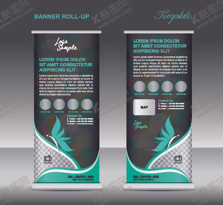 编号：46247010310223245878【酷图网】源文件下载-X展架易拉宝展示架设计模板矢量