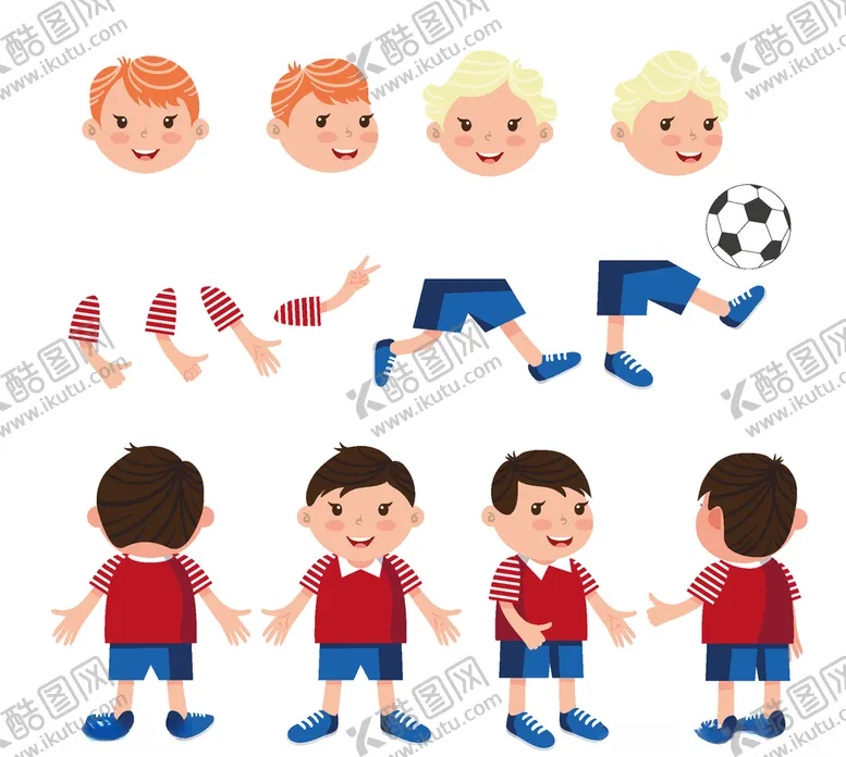 编号：97143509112231198457【酷图网】源文件下载-人物动作拆分