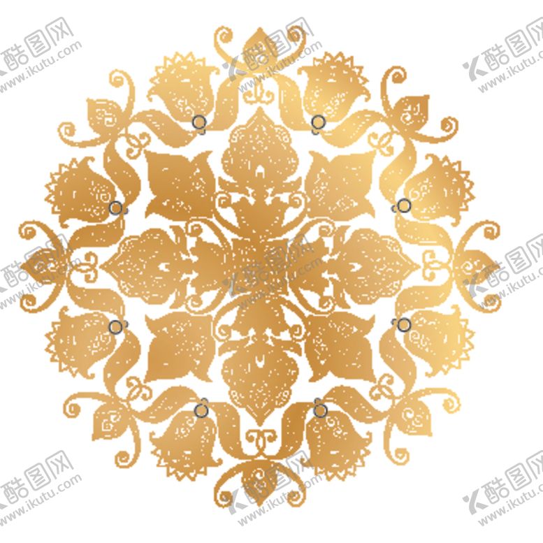 编号：53794010080928193644【酷图网】源文件下载-创意金色花纹图案设计