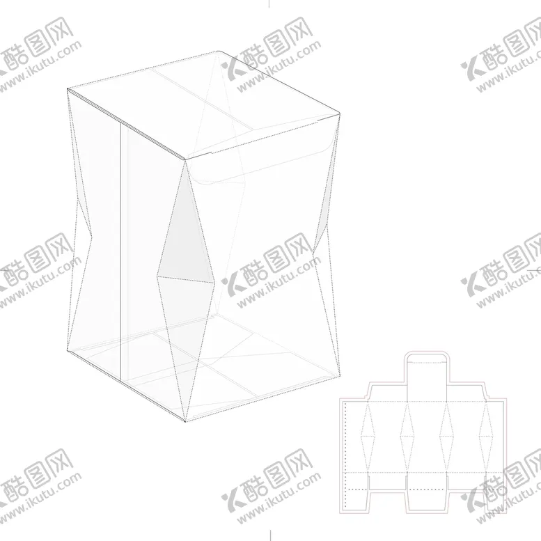 编号：76130209281758405329【酷图网】源文件下载-包装盒刀模图