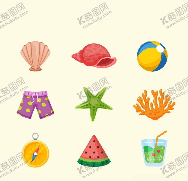 编号：99458705092251205689【酷图网】源文件下载-夏日元素