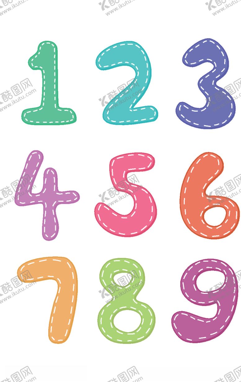 编号：30456809192135344695【酷图网】源文件下载-时尚可爱数字