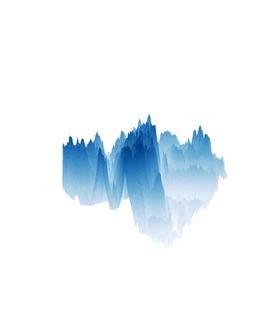 抽象山峰
