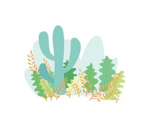 植物山插画